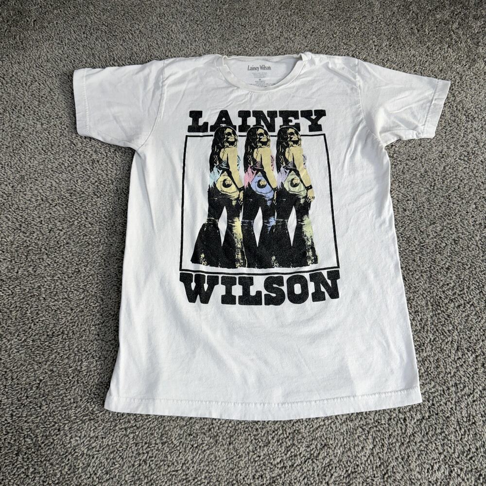 Lainey Wilson Shirt Mens Medium White Triple Image Country Music Tee Top